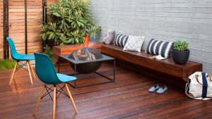 Fire Pit and Bench