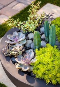 Sedum container planting