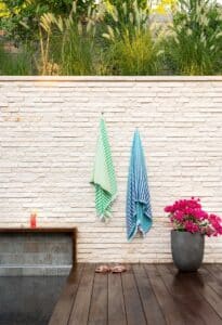 Wall with towels